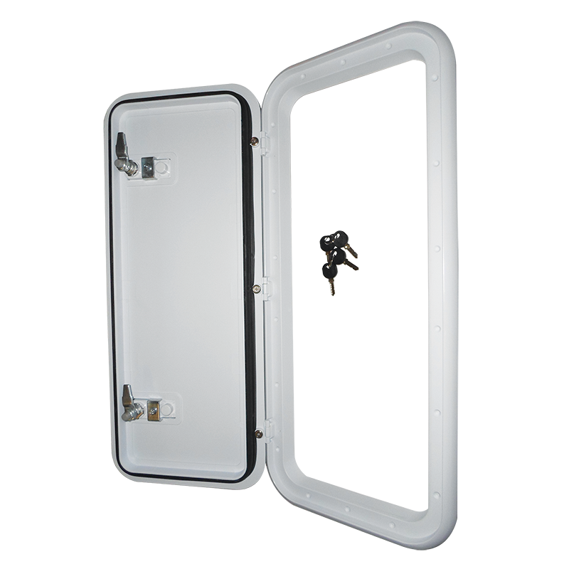 Coast RV Service Door with Lock White