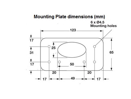 Table Part - Centre Fold Leg with Mounting Kit 675mm