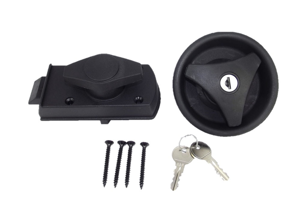 Door Part - Entrance Door Round Lock Kit LH Black