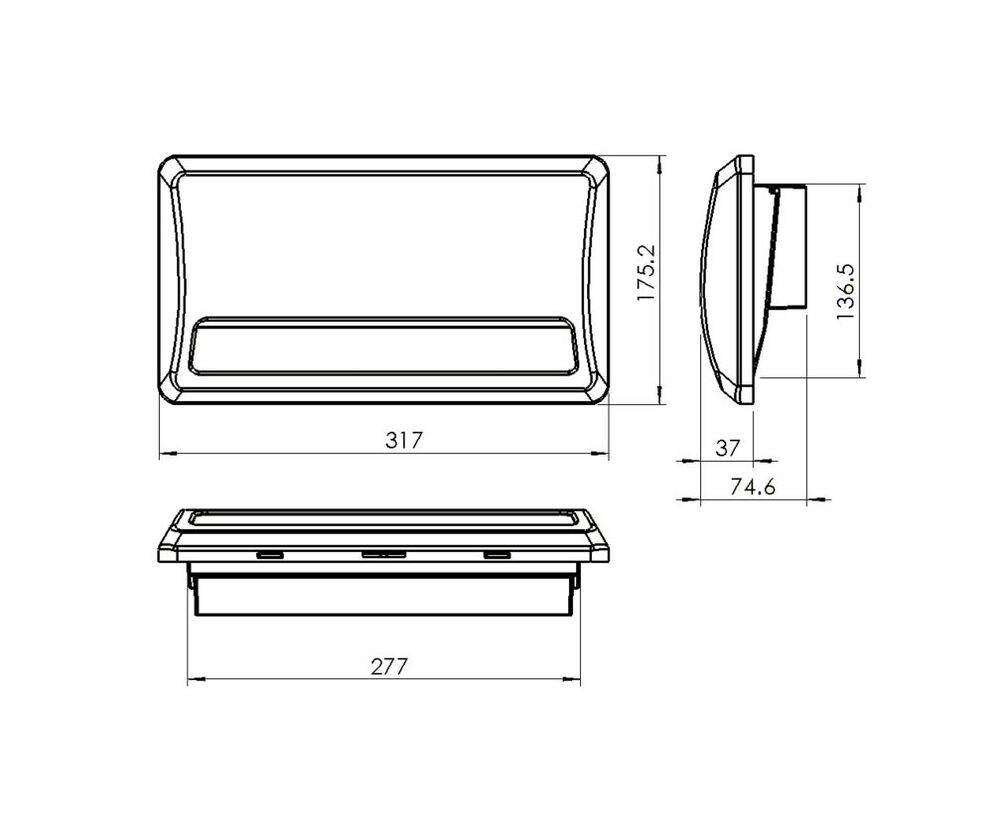 Wall Vent Large 175 x 320mm