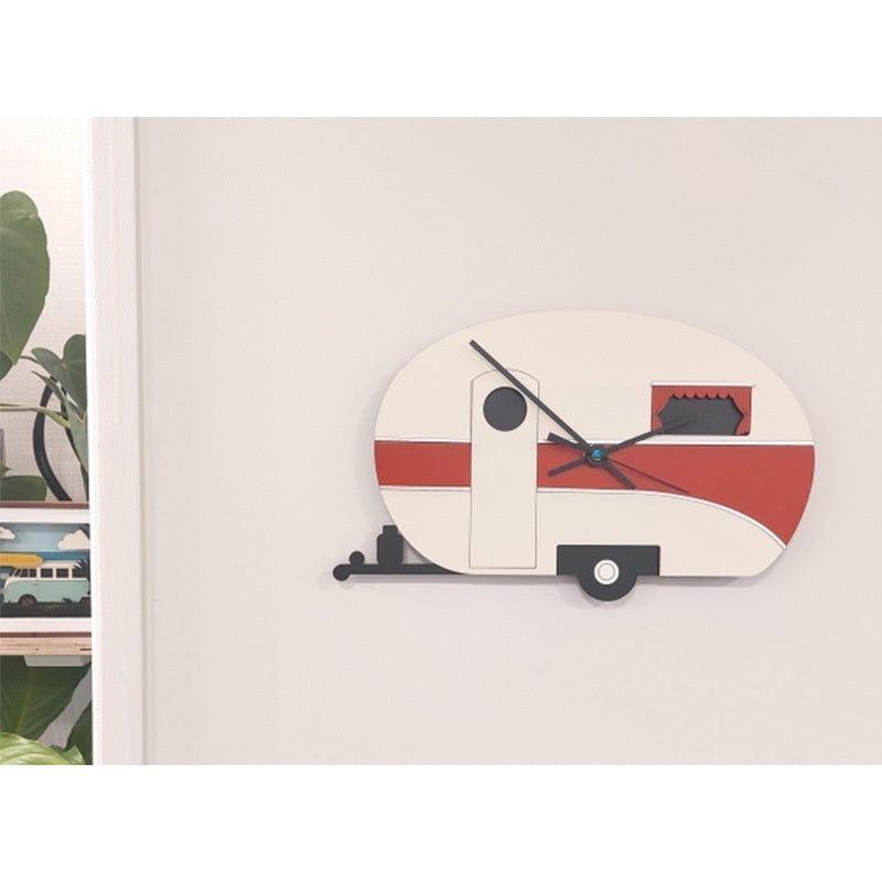 Keepers Clock Caravan Red***