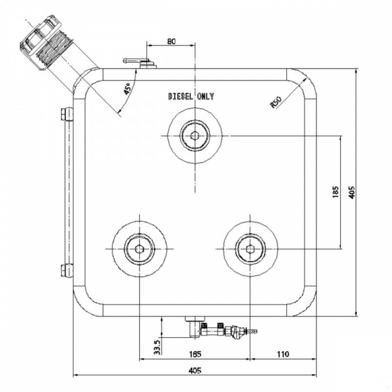 Webasto Diesel Heater Fuel Tank 12L