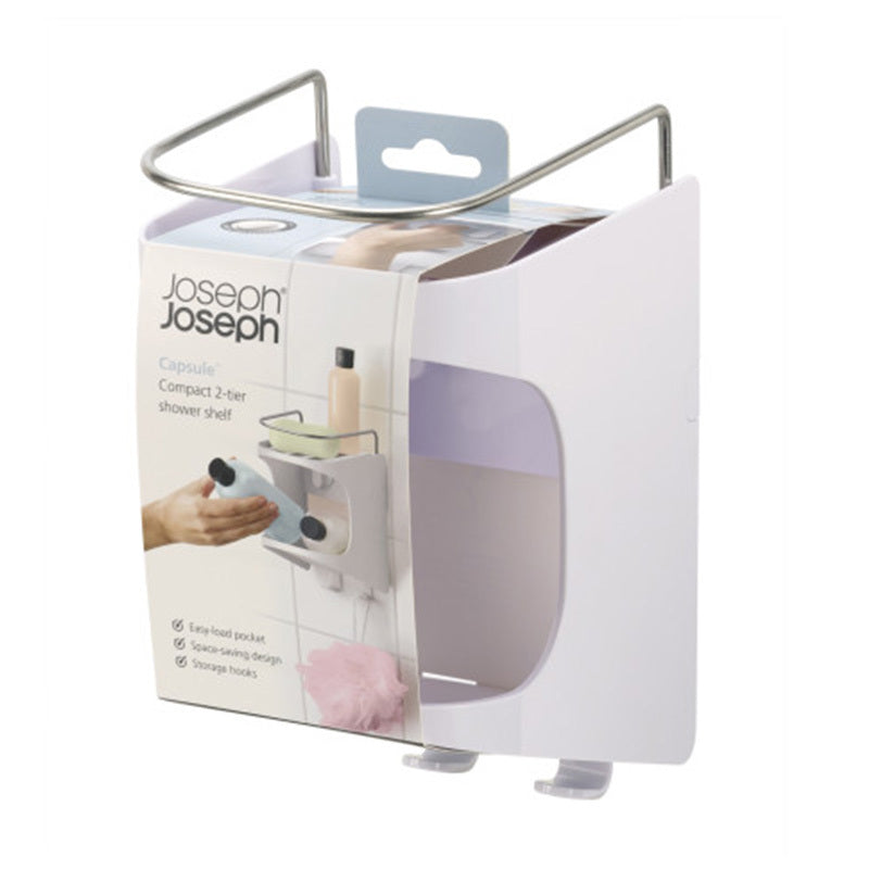 Joseph Capsule Compact 2 Tier Shower Shelf White