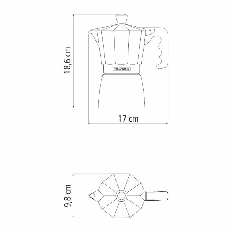 Tramontina Italian Espresso Coffee Maker 320ml