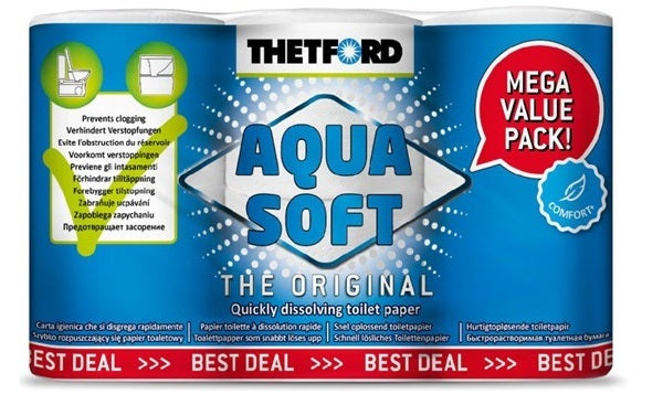 Thetford Aqua Soft Toilet Paper 6pk