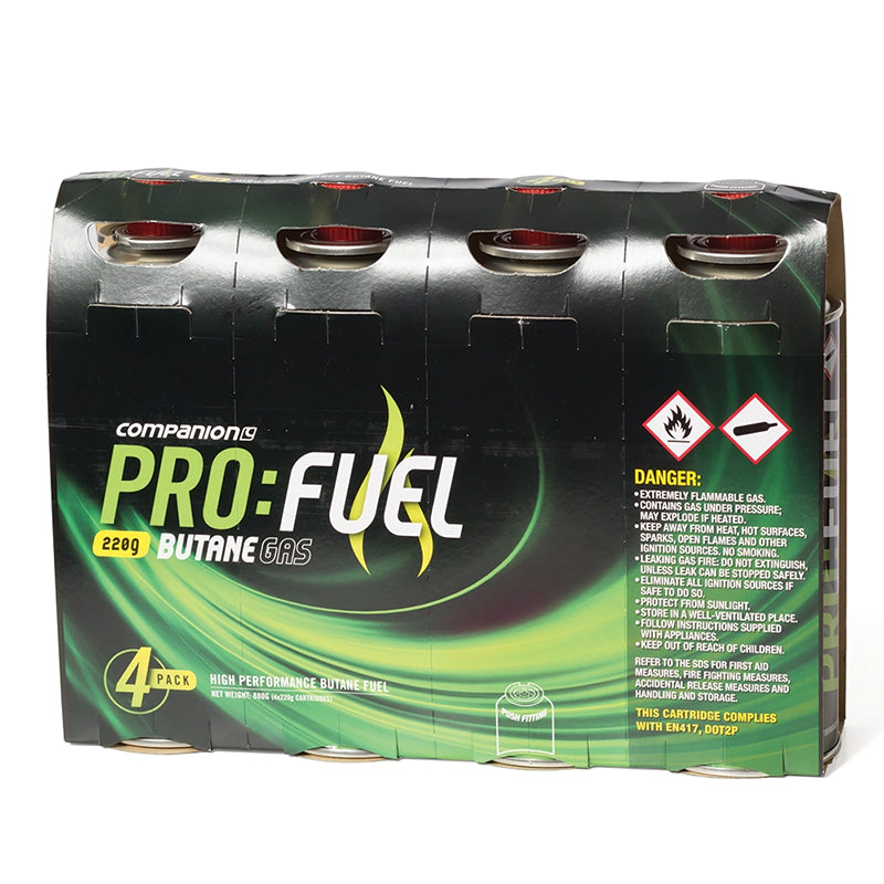 Companion Butane Gas Cartridge 220g 4pk