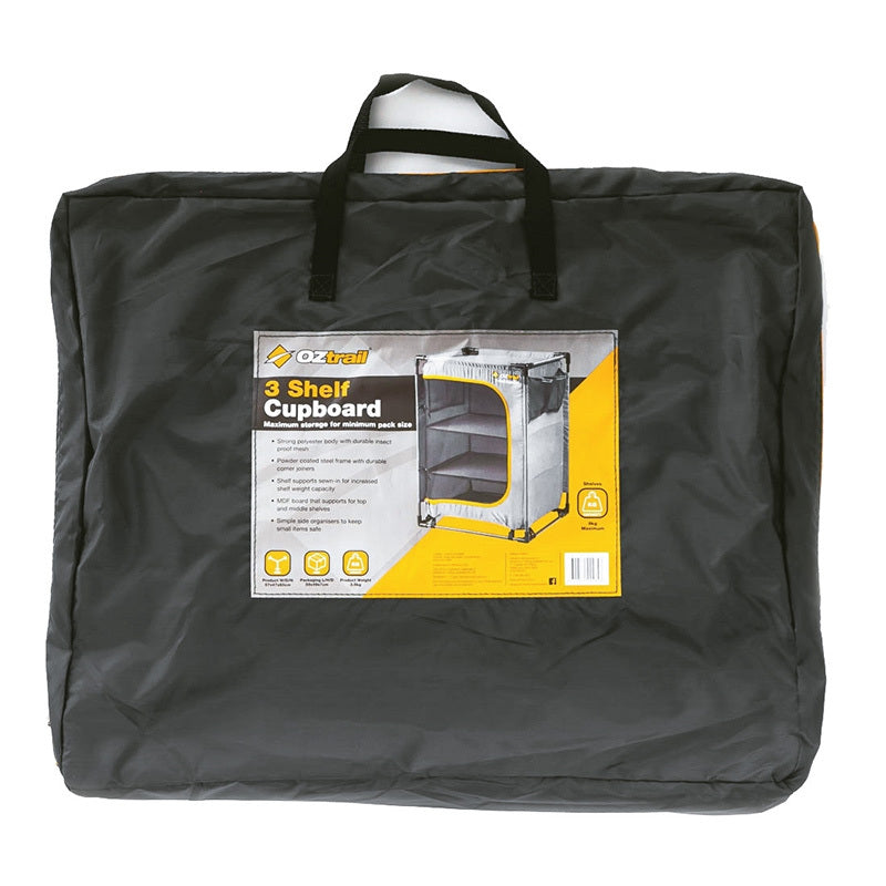 OZTrail Folding Camp Cupboard 3 Shelf