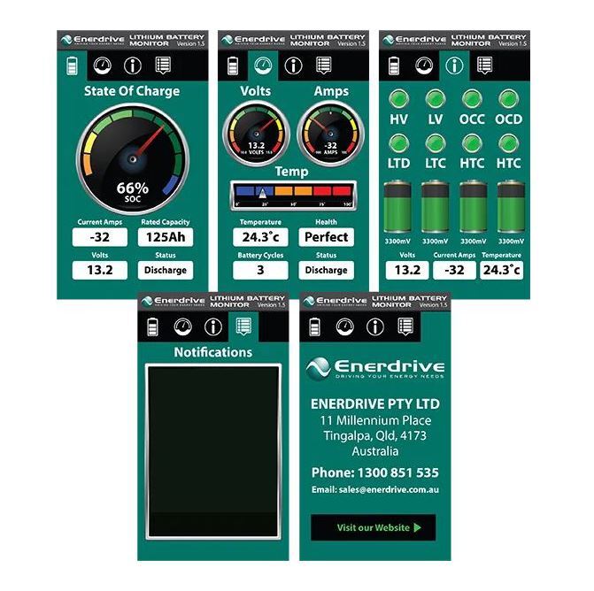 Enerdrive B-TEC G2 Lithium Battery with Bluetooth Monitor 12V/300AH***