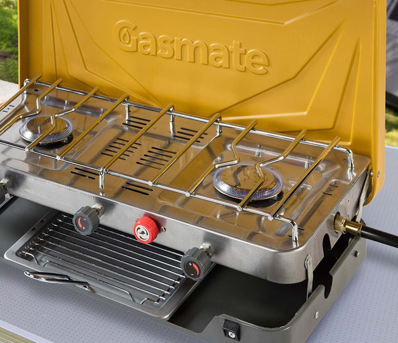 Gasmate 2 Burner Portable Stove with Grill***