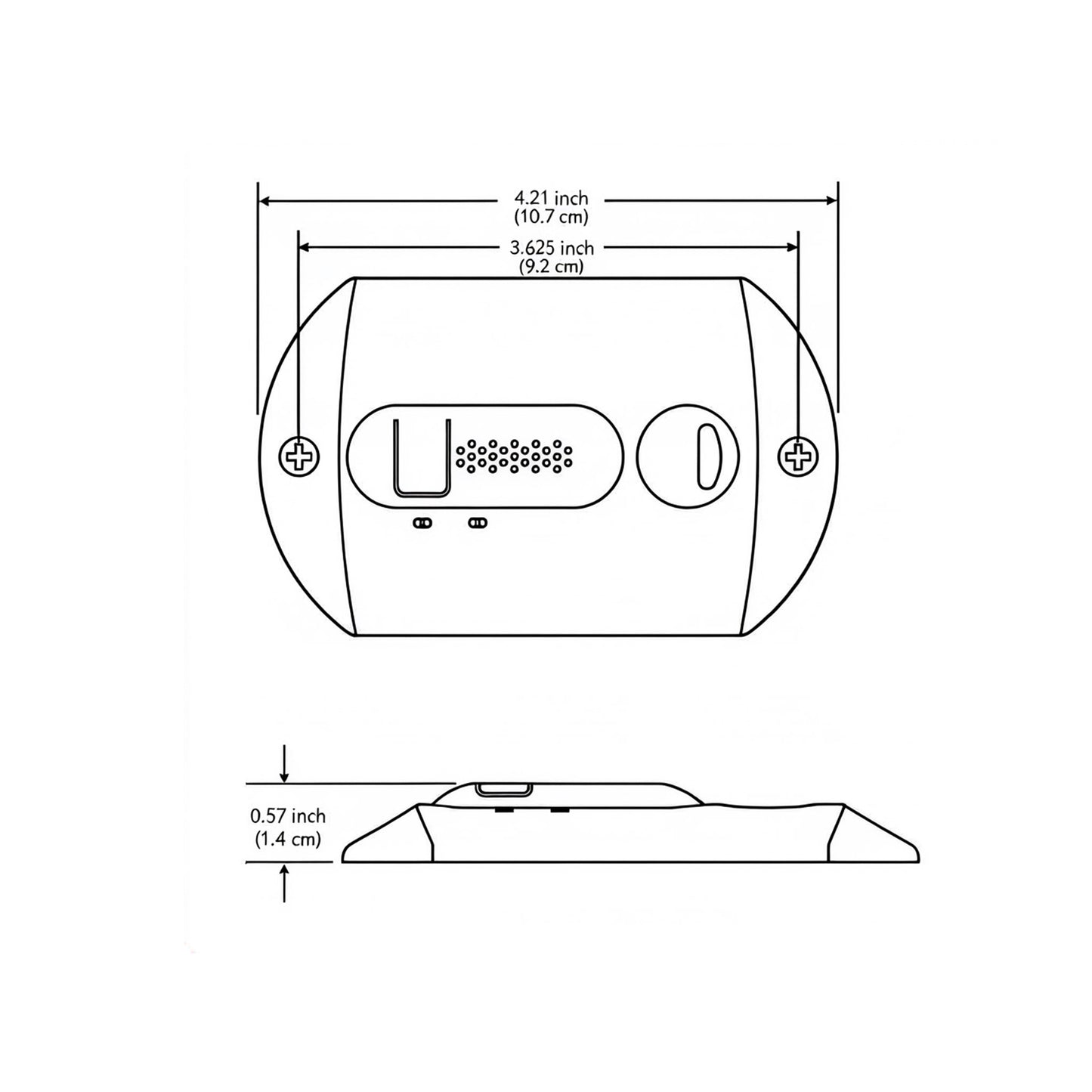 RV Safe LPG/CO Gas Alarm White 12V