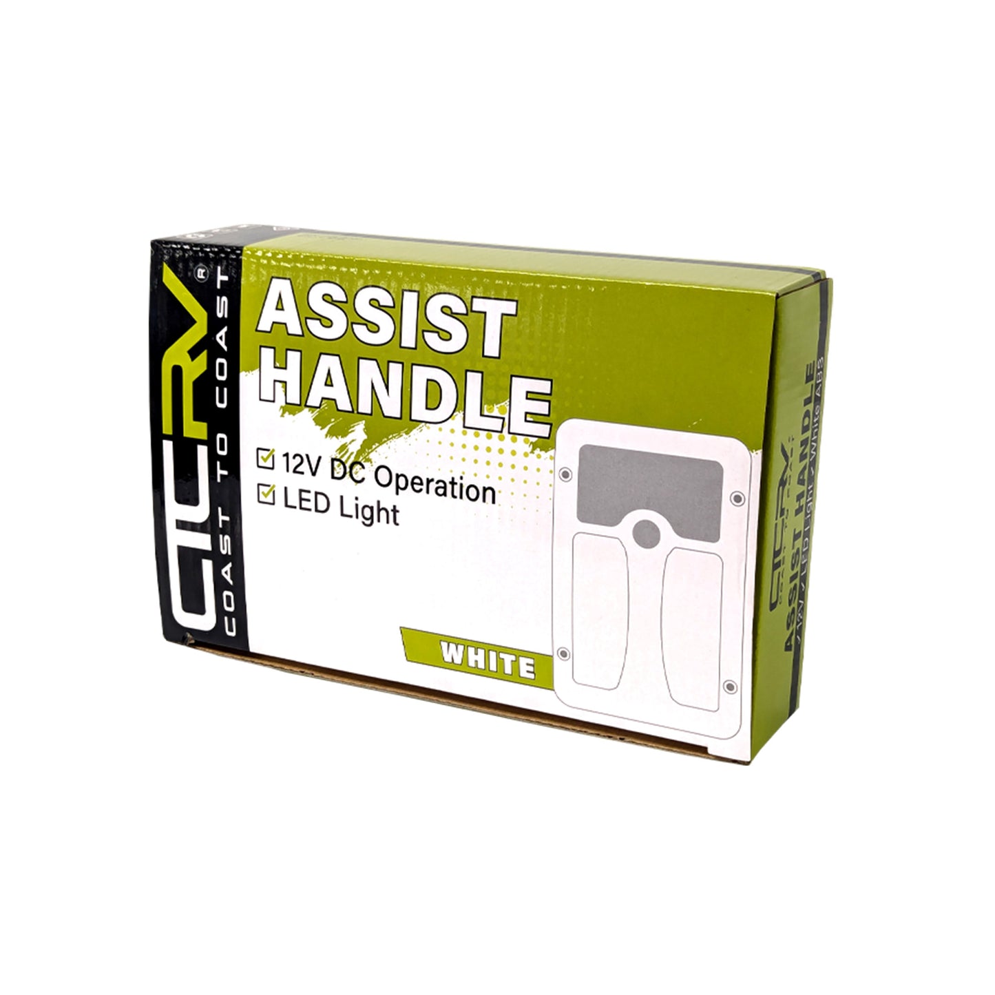Coast RV Assist Handle with Light 12V White