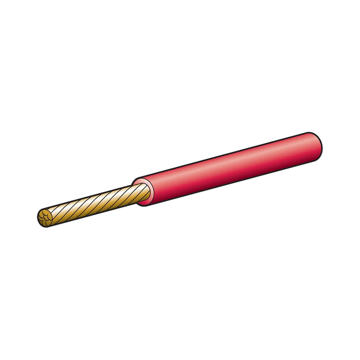 Narva Auto Cable Single Core 3mm/10Amp Red 7m