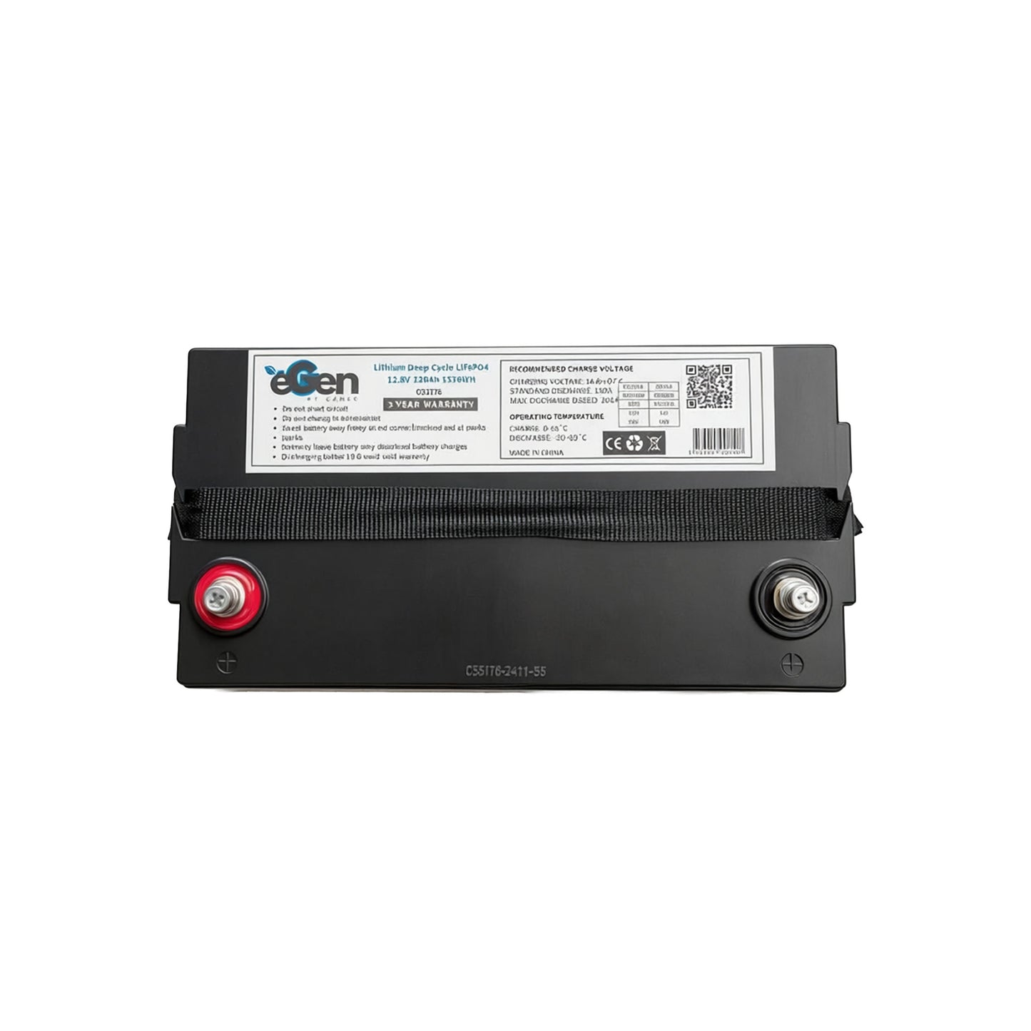 eGen Deep Cycle Lithium Battery 12V/120AH