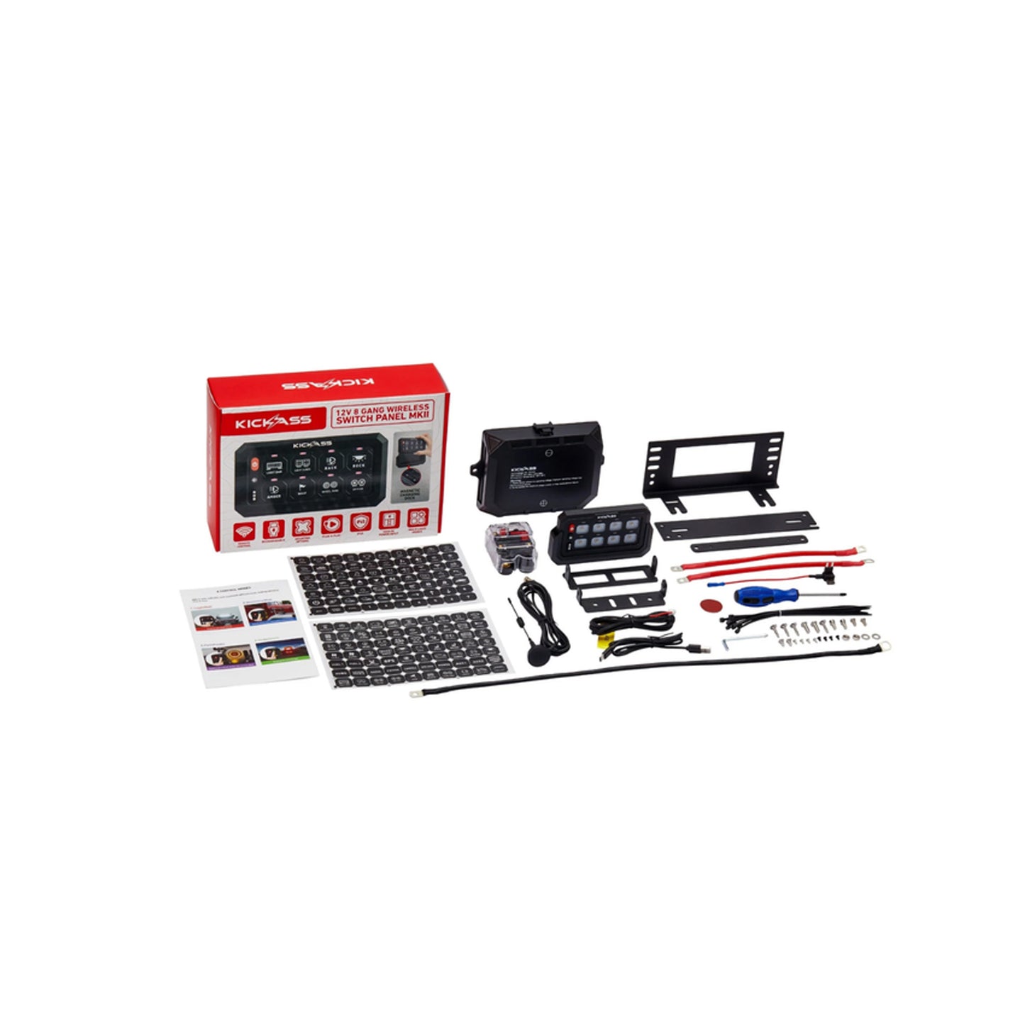 KickAss 8 Gang Wireless Switch Panel 12/24V