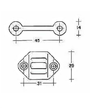 Locker\Service Door Part - Door Retainer/Holder