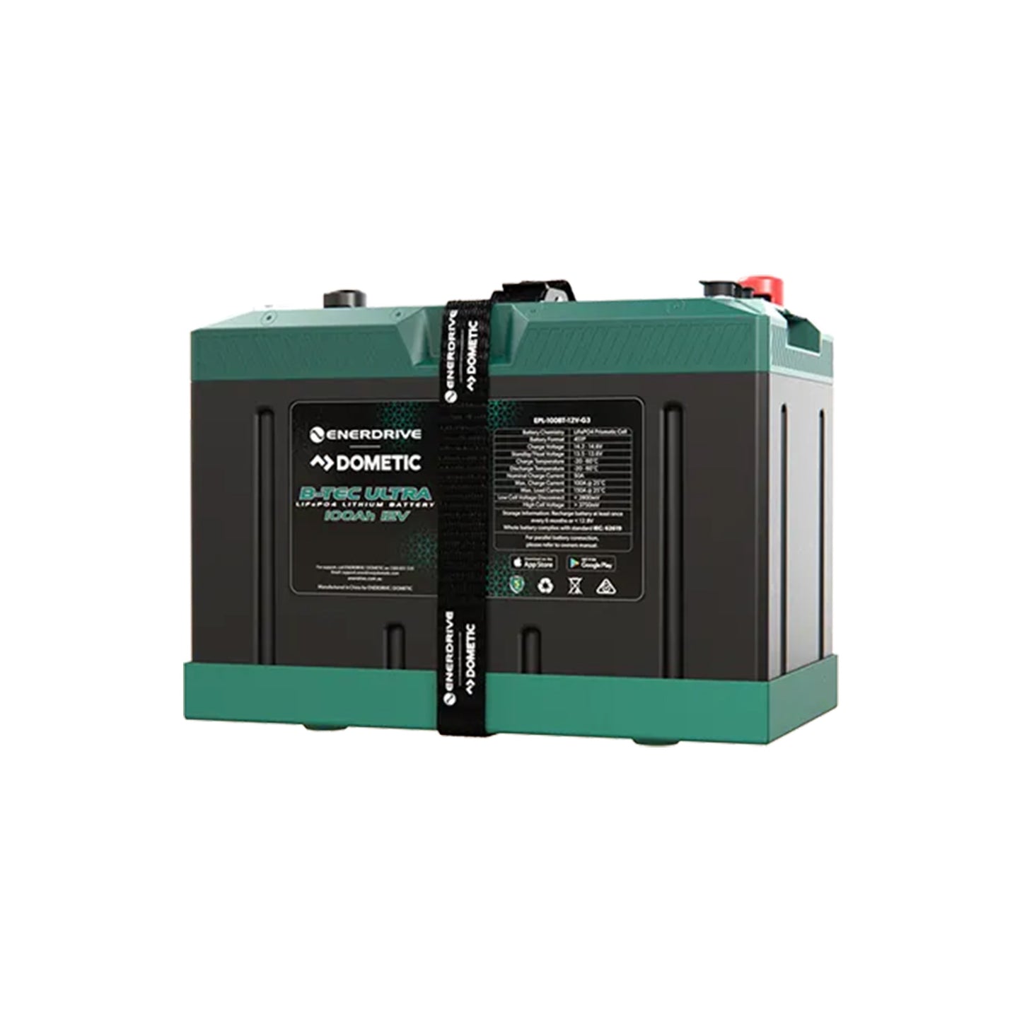 Enerdrive B-TEC G3 Ultra Lithium Battery 12V/100AH