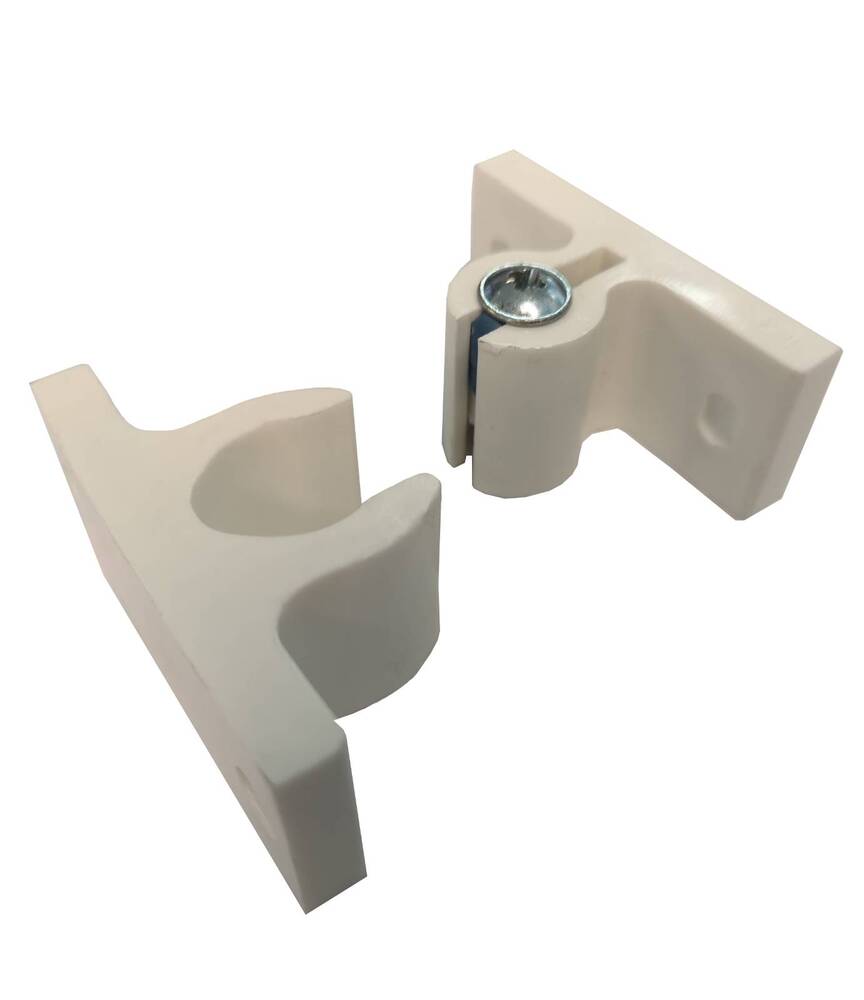 Door Part - Door Retainer Square White 40mm