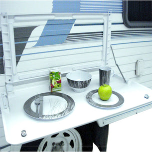 Coast RV Folding Picnic Table With Backing Plate - Matte Finish