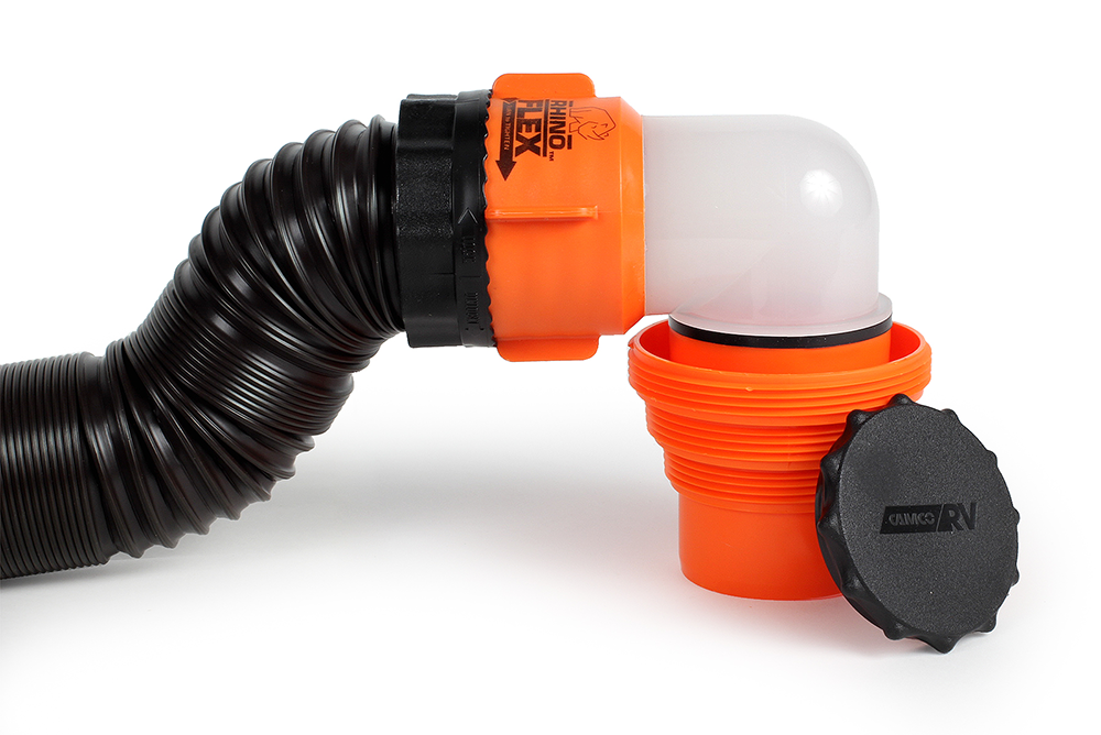 Camco Rhino Flex Waste Hose Kit 3"x 15'