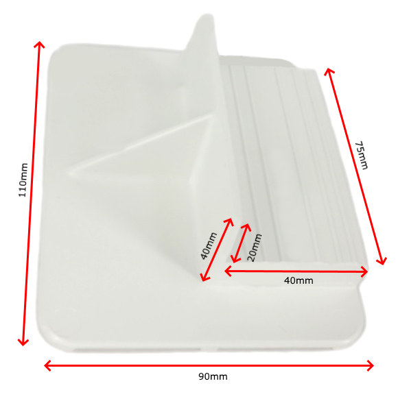 Solar Panel Mounting Brackets Glue On 4pk
