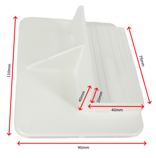 Solar Panel Mounting Brackets Glue On 4pk