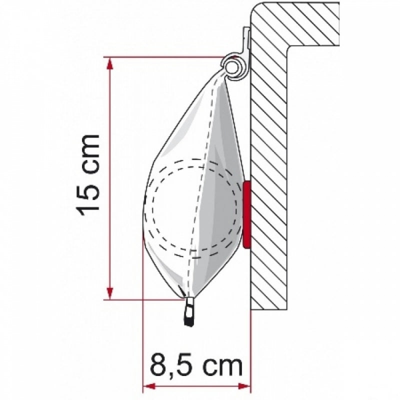 Fiamma Caravanstore Bag Awning 2.25m (2.25m Extension)