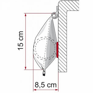 Fiamma Caravanstore Bag Awning 2.25m (2.25m Extension)