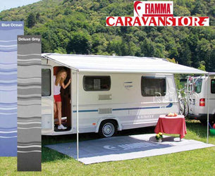 Fiamma Caravanstore Bag Awning 2.55m Royal Grey (2.25m Extension)