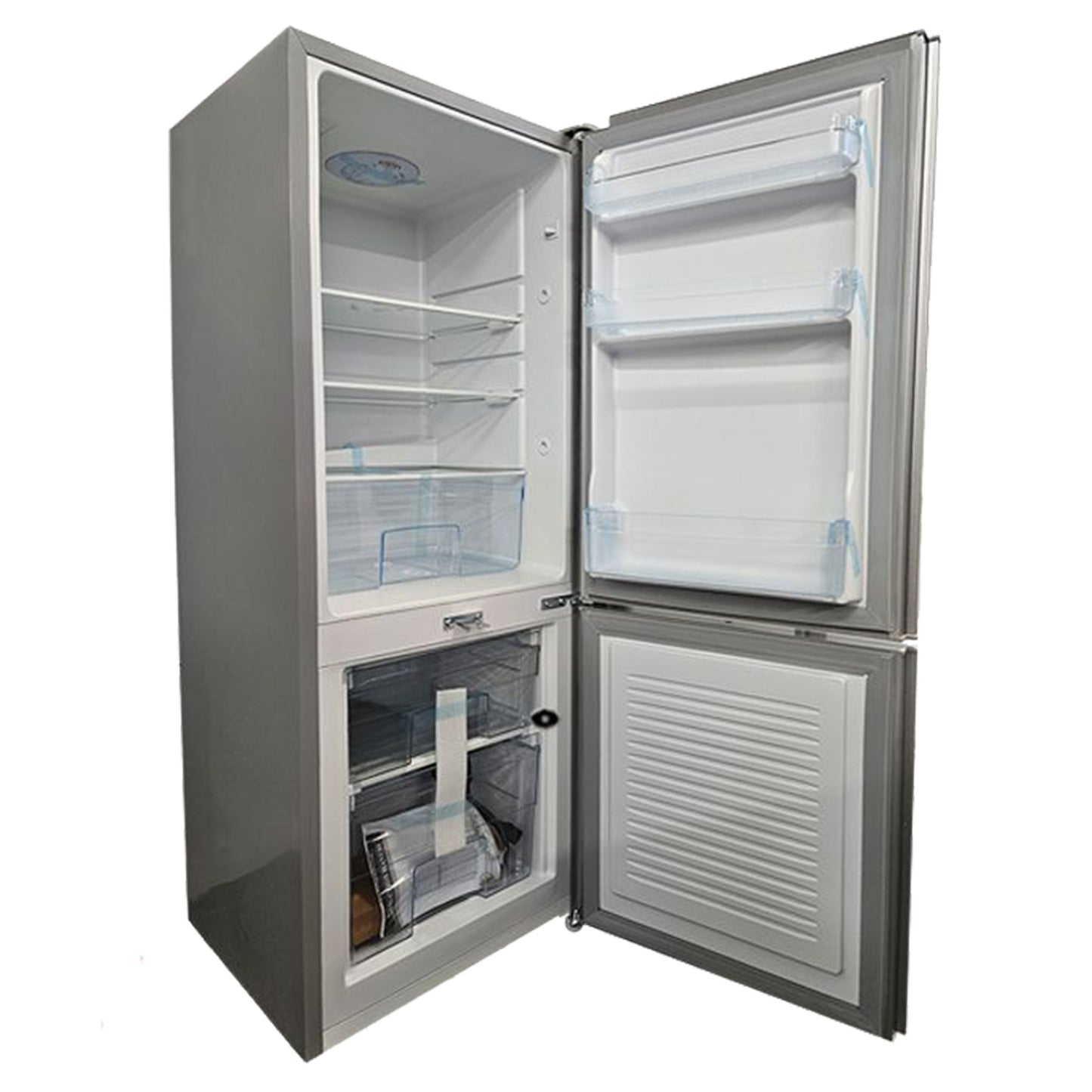 Challenger Fridge/Freezer Silver Finish 12/24V - 140L