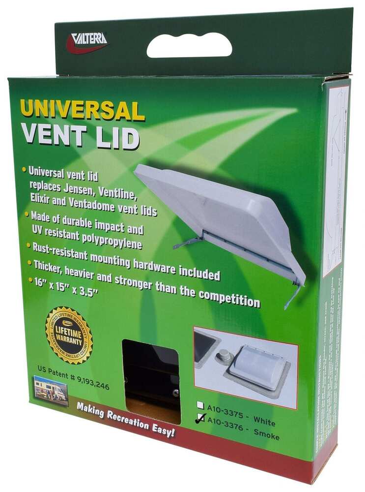 Valterra Vent Part - Universal Vent Lid White