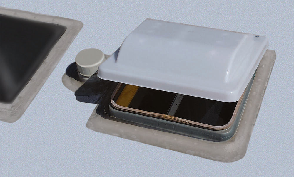 Valterra Vent Part - Universal Vent Lid White