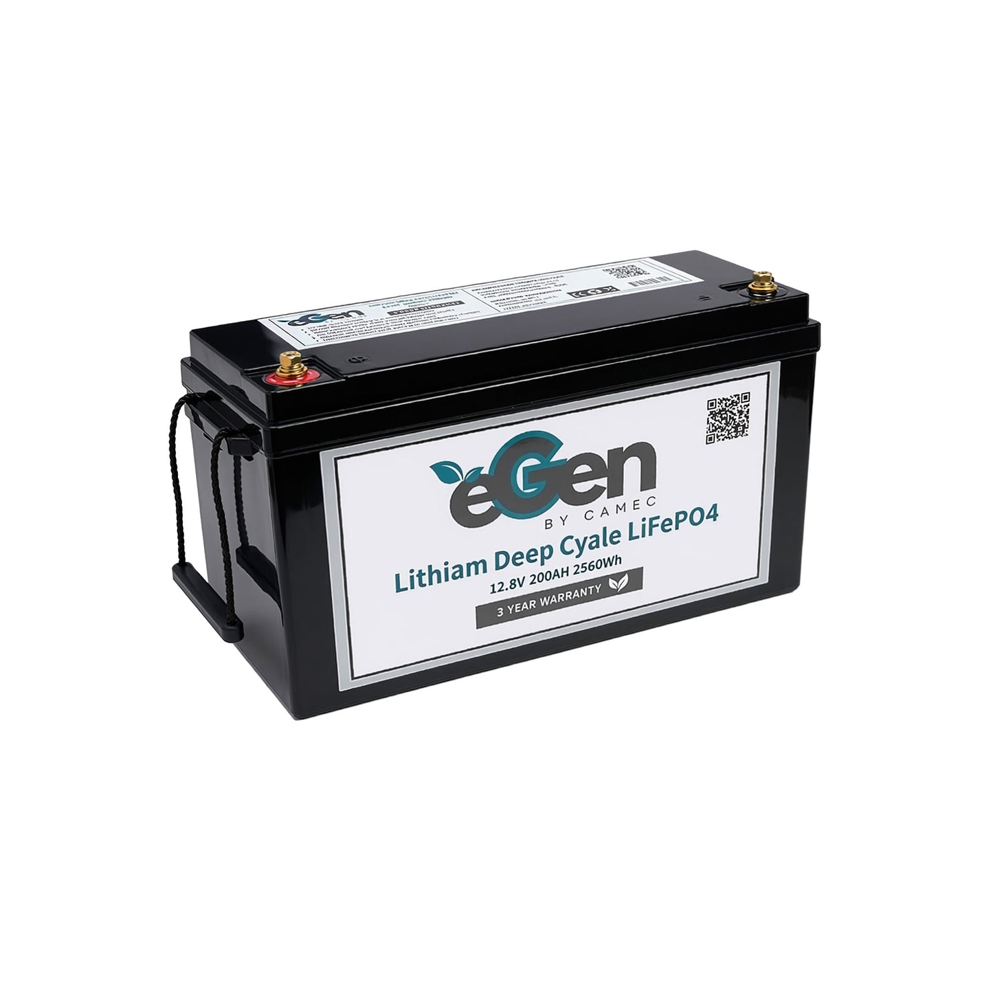 eGen Deep Cycle Lithium Battery with Bluetooth 12V/200AH