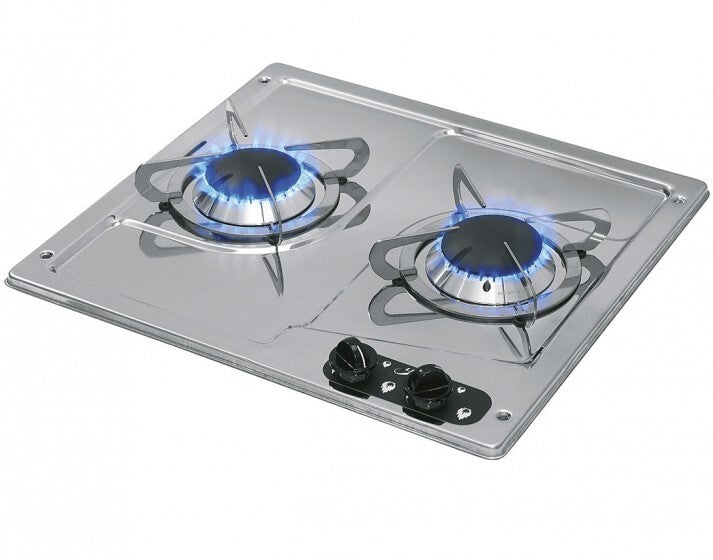 CAN 2 Burner Hob Flush Mounted Marine Stainless Steel