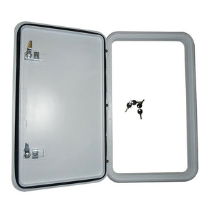 Coast RV Service Door with Lock White