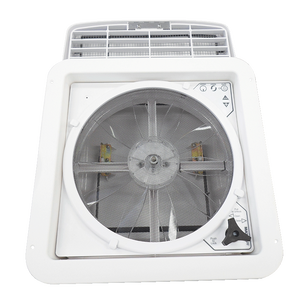 MaxxAir Maxxfan Deluxe Fan/Vent Manual Lift 14" x 14" - White