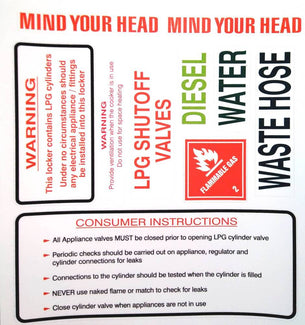 Safety Decals Various