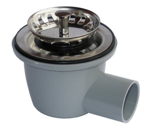Sink Part - Waste Outlet 90 Degree 70mm to 28mm