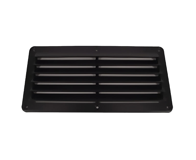 ABS Plastic Louvre Vent Black 261 x 125mm
