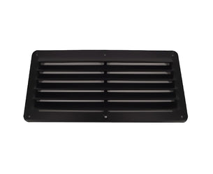 ABS Plastic Louvre Vent Black 261 x 125mm