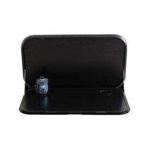 Coast RV Folding Picnic Table with LED Light and Backing Plate  - Black