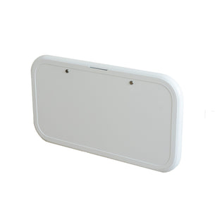 Coast RV Folding Picnic Table with LED Light and Backing Plate  - White