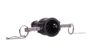 Waste Connector Camlock 25mm (F) - 25mm Hosetail (M)