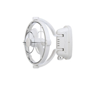 Caframo Sirocco II 7" Fan with 360 Degree Gimbal White 12/24V
