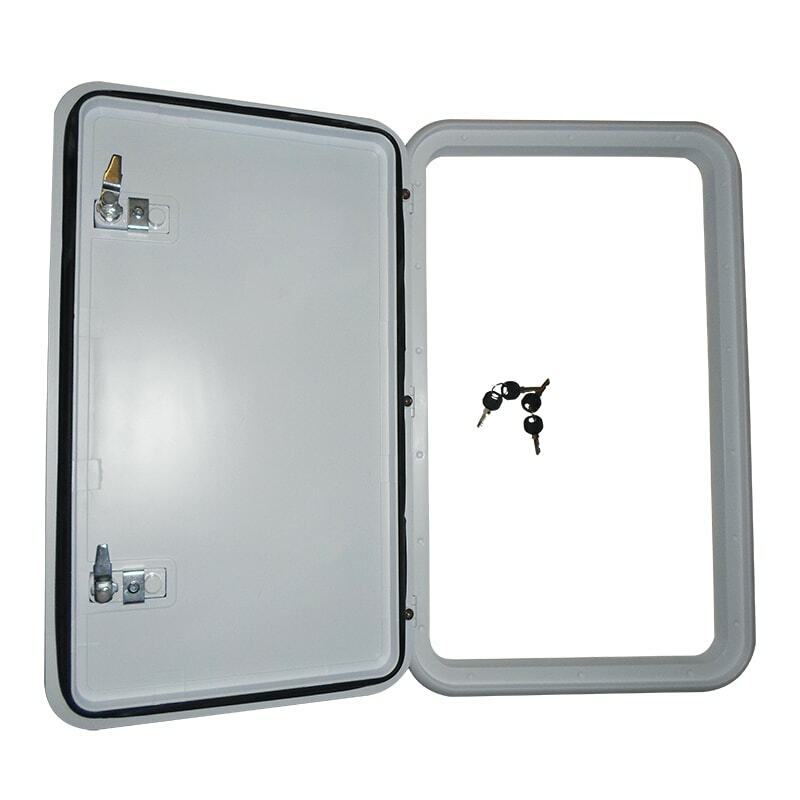 Coast RV Service Door 10 with Locks White 411 x 681mm