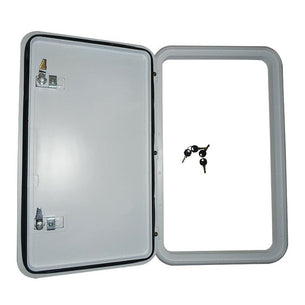 Coast RV Service Door 10 with Locks White 411 x 681mm