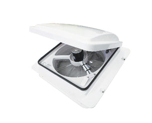 MaxxAir Maxxfan PLUS Fan/Vent Manual Lift 14" x 14" - White
