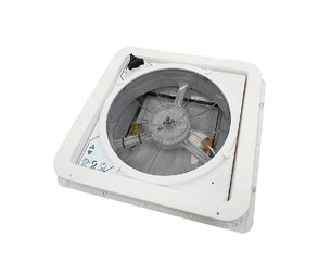 MaxxAir Maxxfan PLUS Fan/Vent Manual Lift 14" x 14" - White