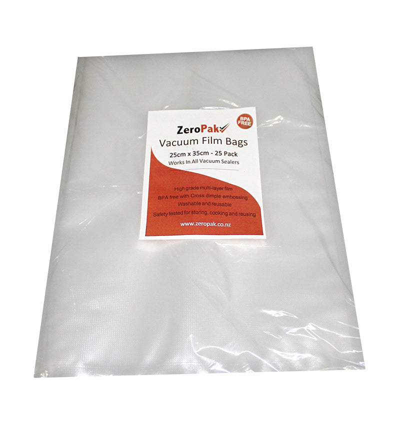 ZeroPak Vacuum Bags 25 x 35cm 25pk***