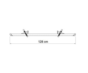 Fiamma Bike Rail Premium Black - 128cm