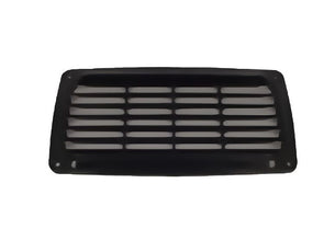 Louvre Vent Rectangle Plastic Black 201 x 101mm